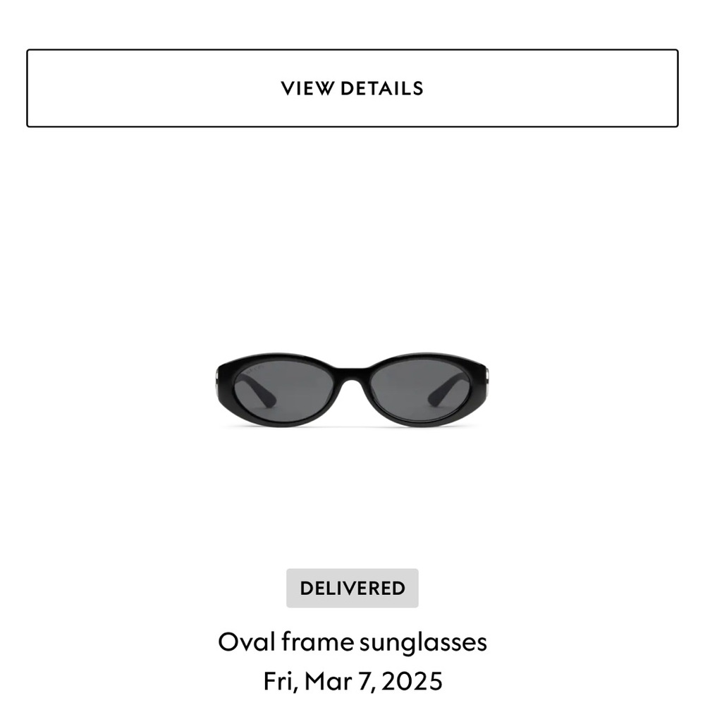 Black Oval Frame Sunglasses